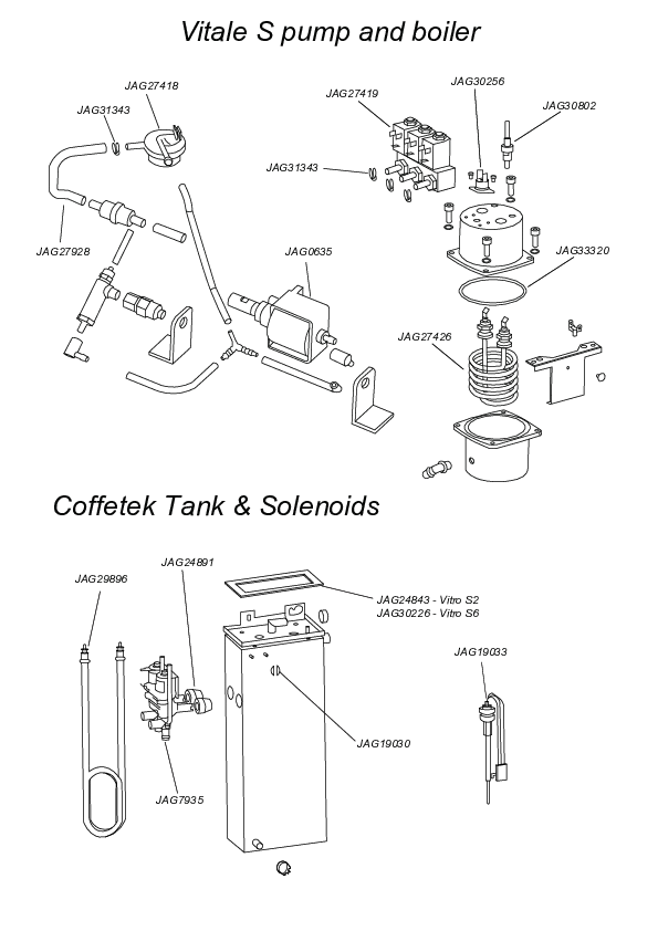 Coffetek Pump, Boiler & Tank
