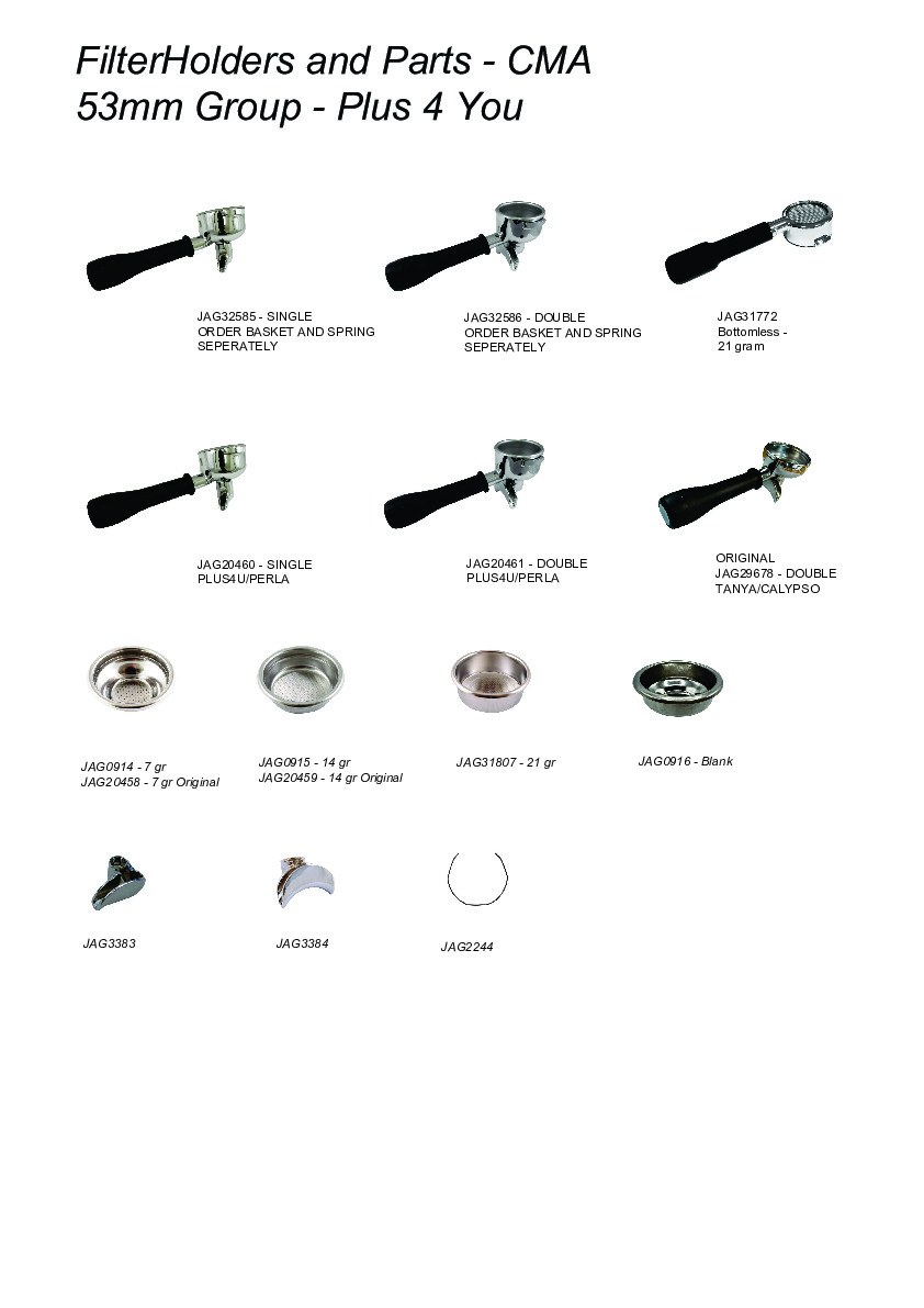 Filterholders and Parts - CMA 53mm Group