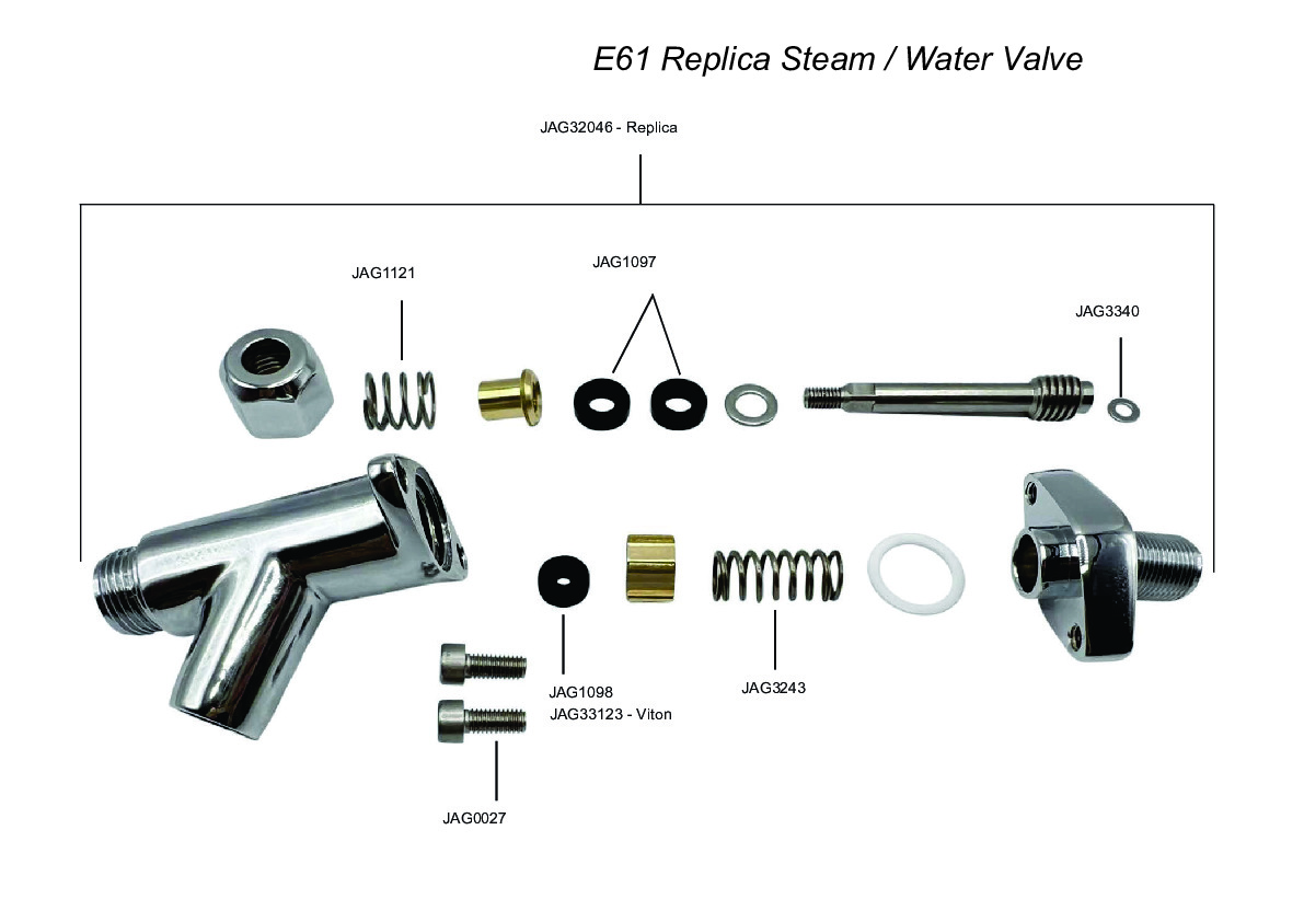 E61 Replica Steam/Water Valve