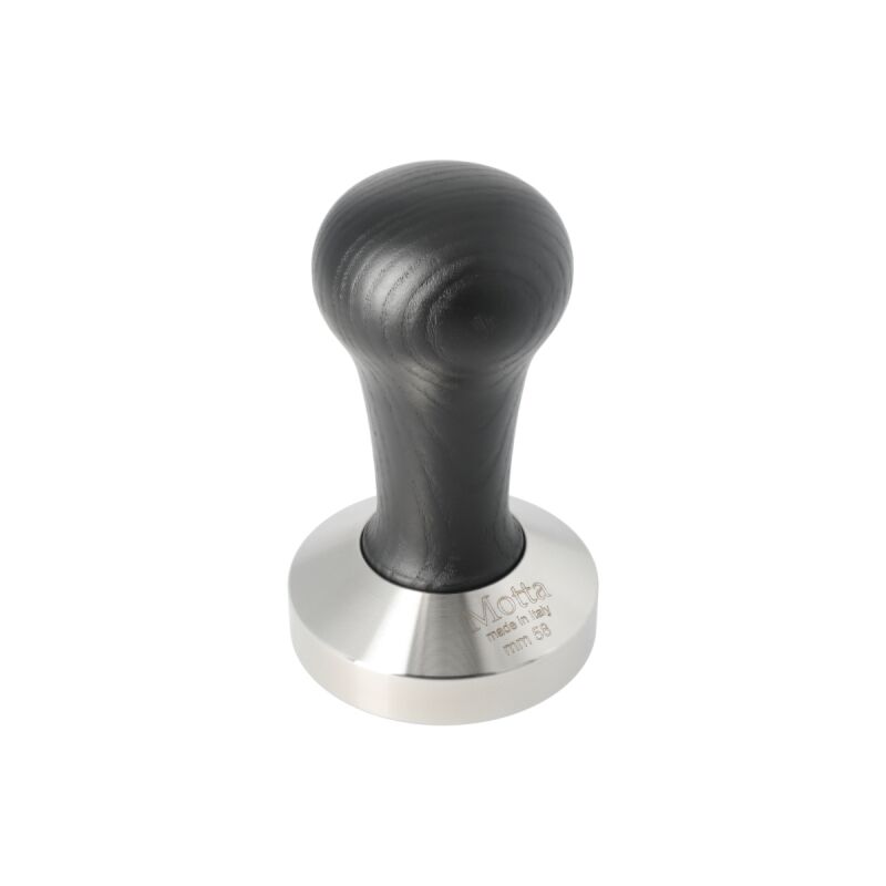 MOTTA WOODEN COFFEE TAMPER WITH BLACK HANDLE 58MM