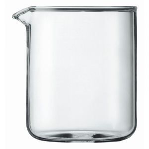 BODUM SPARE GLASS, 4 CUP, 0.5 L, 17 OZ, DIA 9.6 CM, H 12.5 CM