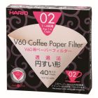 HARIO V60 PAPER FILTERS 02 DRIPPER 40 SHEETS - UNBLEACHED