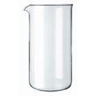 BODUM SPARE GLASS FOR COFFEE MAKER, 3 CUP, 0.35 L, 12 OZ, DIA 6.8 CM, H 13 CM