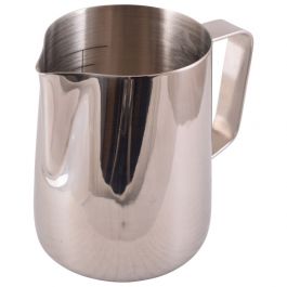 Milk Frother Cup Glass Flower Cup Oblique Mouth Pointed Mouth Coffee Flower  Tank with Jug Pitcher for Embossed Stainless Steel Milk Frothing Pitchers